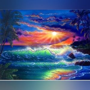 5D Colorful Ocean Diamond Dot Painting